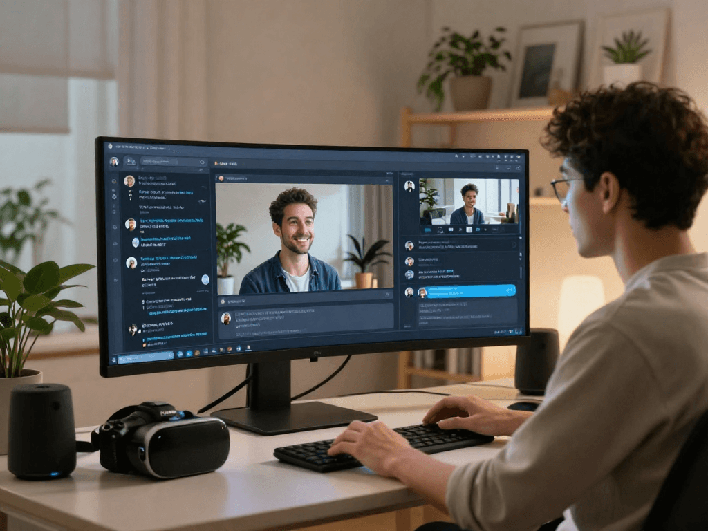 Engage with nsfw ai chat technology in a modern home office
