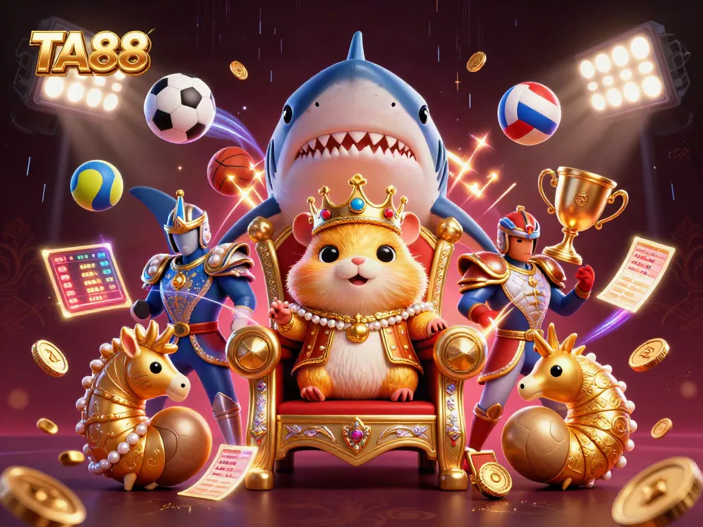 Join the action at TA88 with a fierce hamster king and dynamic sports elements in a vibrant online casino