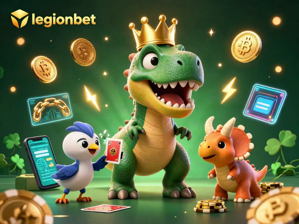 Engage in thrilling games at legionbet while enjoying colorful animated casino creatures.