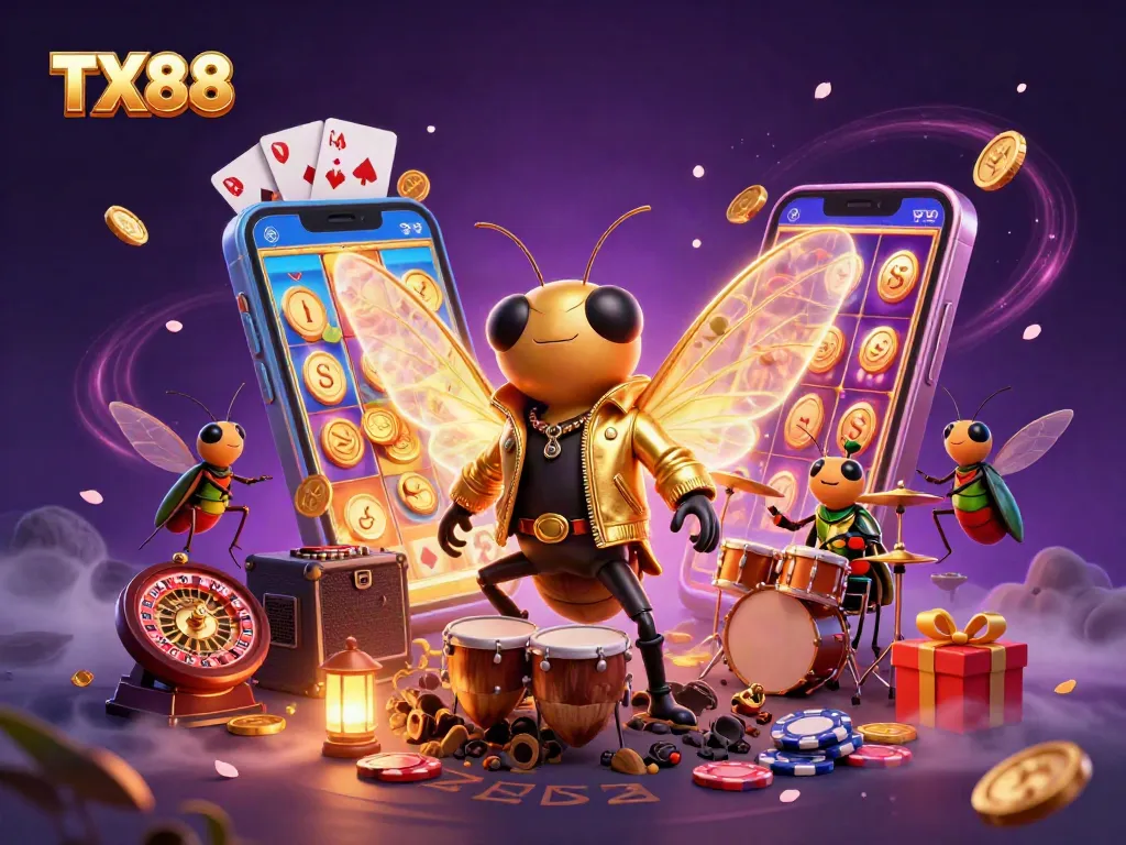 TX88 delivers an exciting casino experience with a rock star theme featuring dynamic elements.