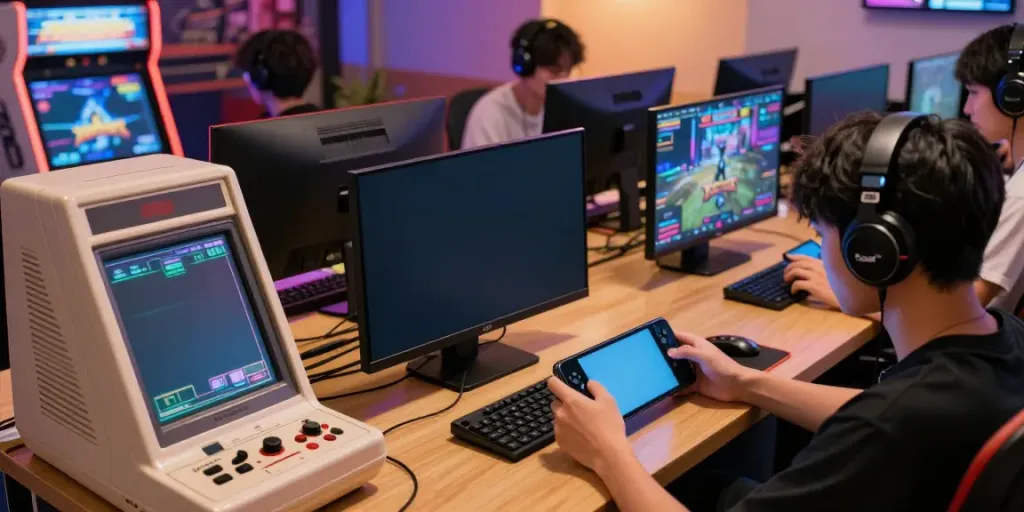 Explore the evolution of Asian gaming culture at https://rokok88.asia, featuring retro consoles and modern mobile gaming setups.