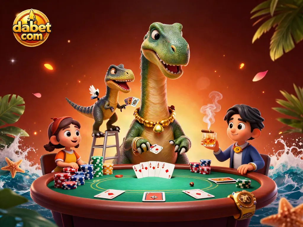 Engage in high-stakes gaming action at dabet com with a fun-filled casino scene.