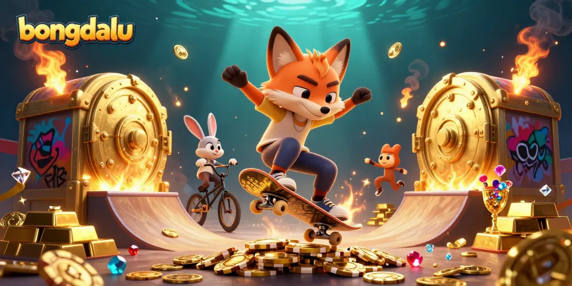 Experience the excitement of bongdalu with vibrant casino imagery and dynamic characters.