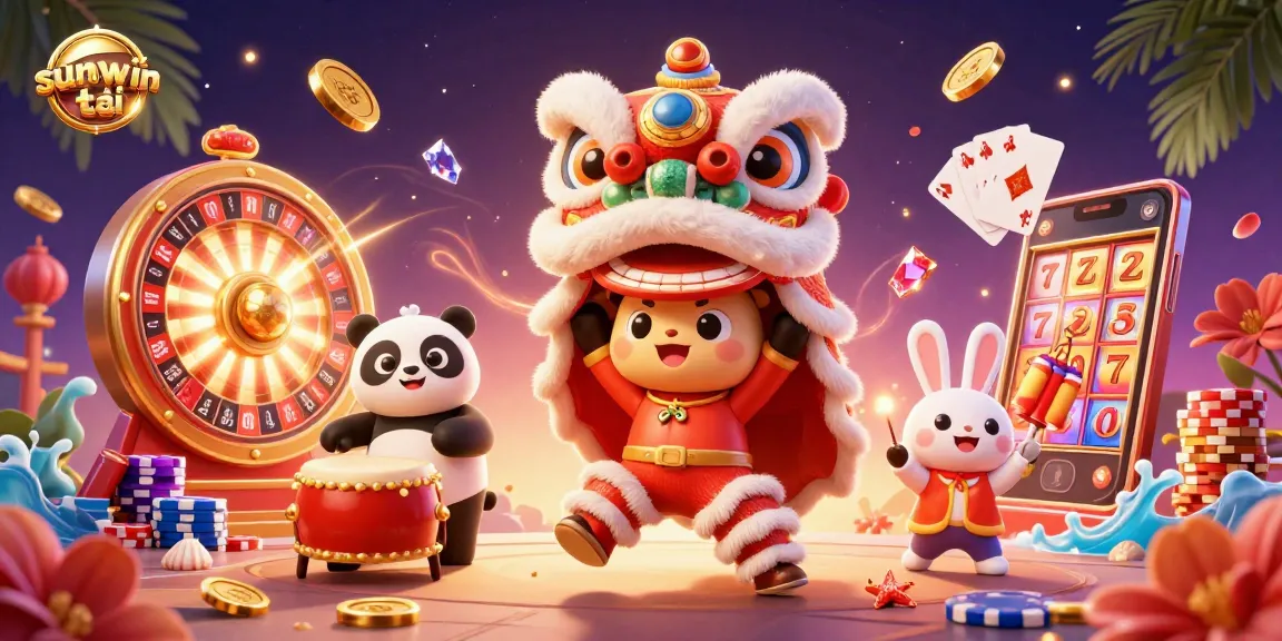 Experience sunwin tải with exciting gameplay, showcasing vibrant characters and casino elements.