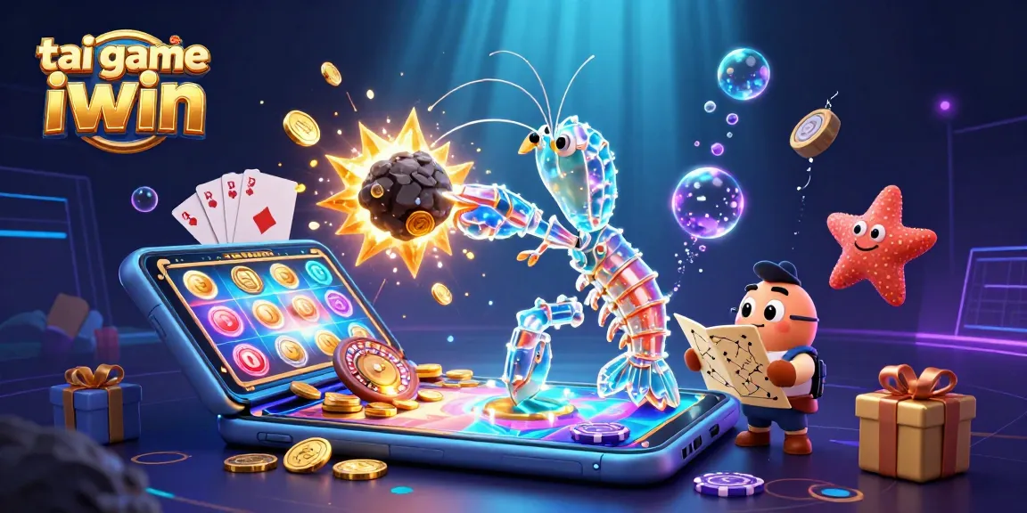 Engage with the tai game iwin experience, featuring a cosmic samurai and exciting casino elements in action.