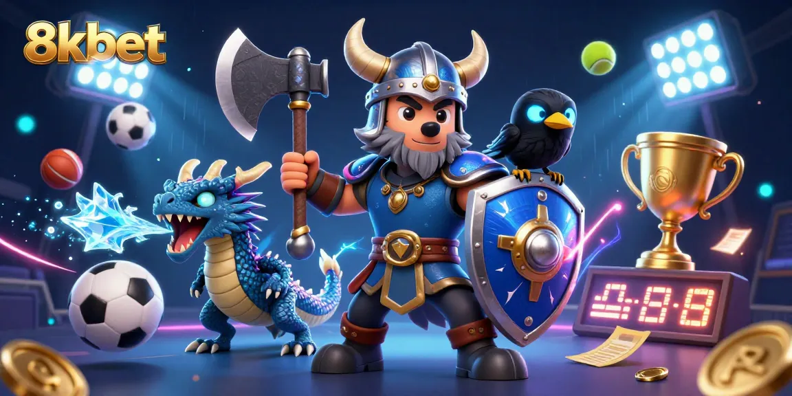 Experience thrilling moments with 8xbet as the Viking wolf and dragon battle for winnings in the casino world.