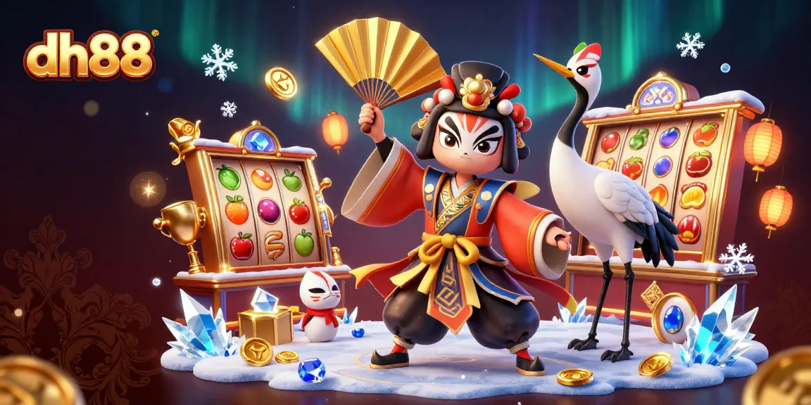 Experience the excitement of dh88 with vivid slot games featuring kabuki characters and dynamic elements.